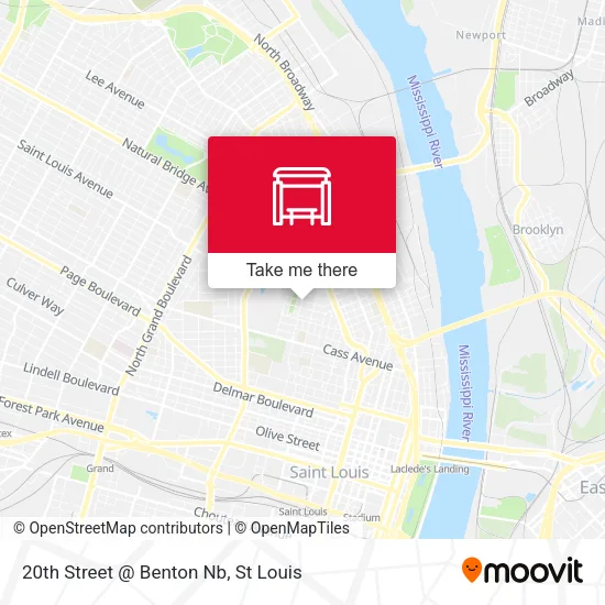 20th Street @ Benton Nb map