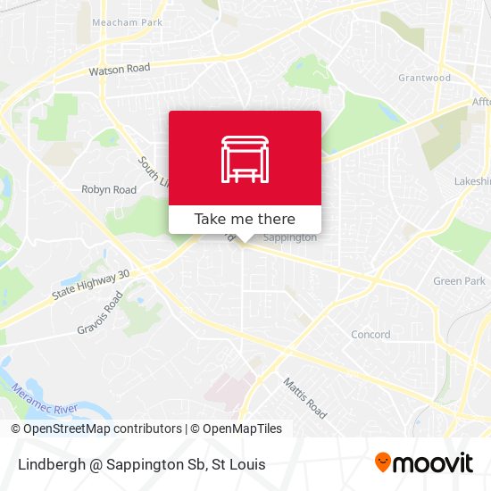 Lindbergh @ Sappington Sb map