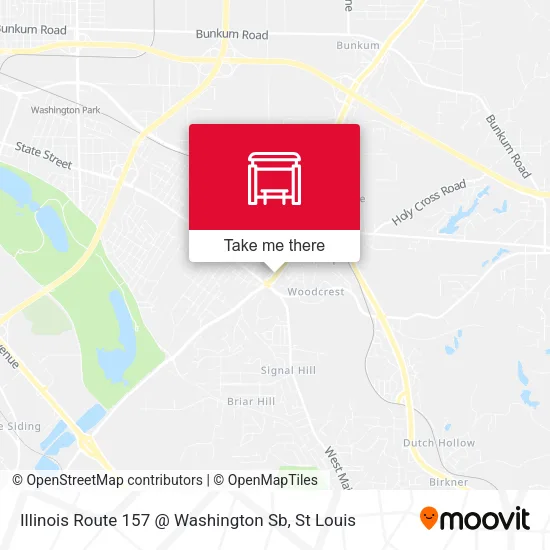Mapa de Illinois Route 157 @ Washington Sb