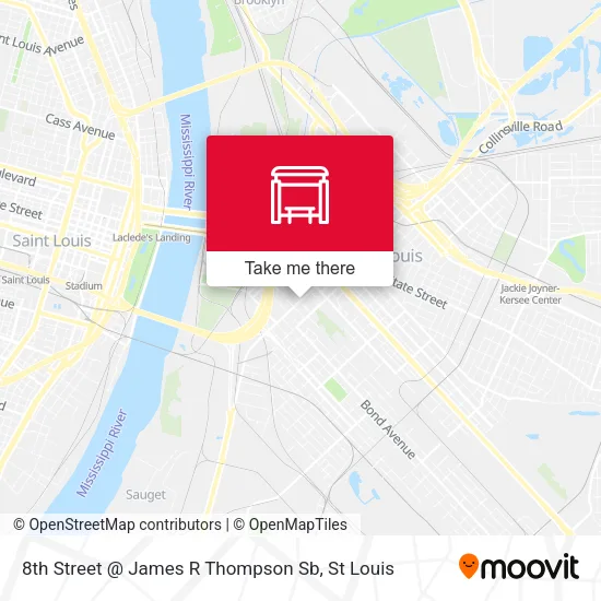 Mapa de 8th Street @ James R Thompson Sb