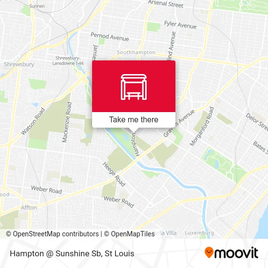 Hampton @ Sunshine Sb map