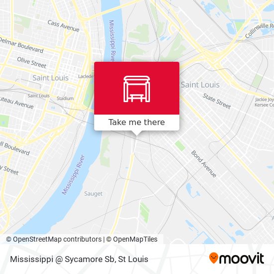 Mississippi @ Sycamore Sb map