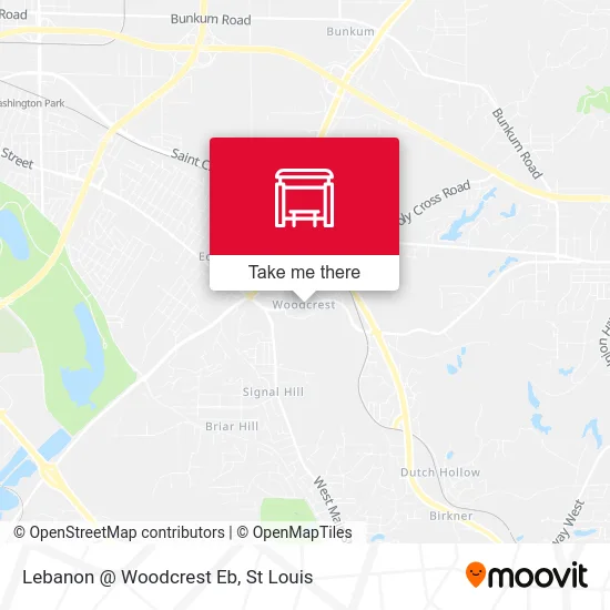 Lebanon @ Woodcrest Eb map