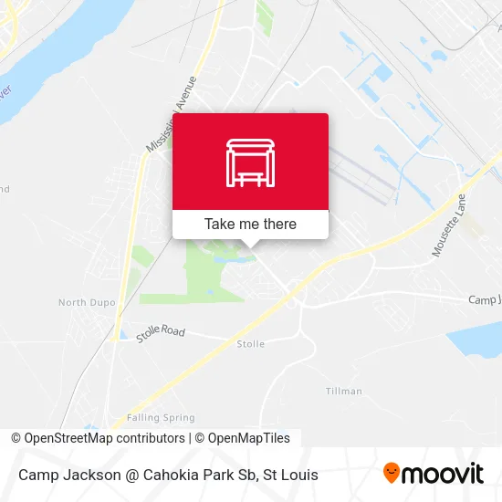 Camp Jackson @ Cahokia Park Sb map