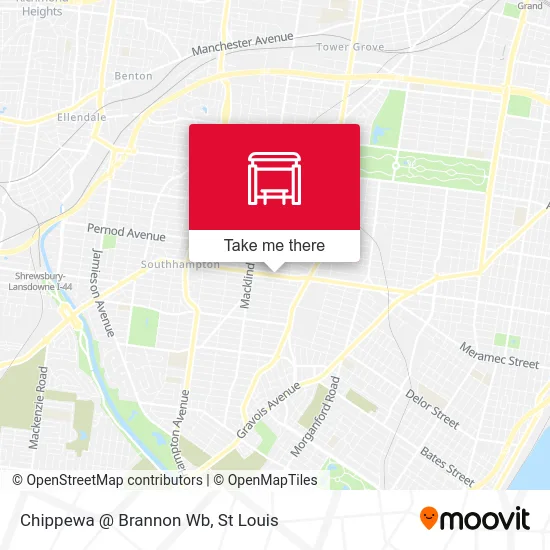 Chippewa @ Brannon Wb map