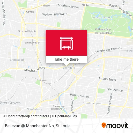 Mapa de Bellevue @ Manchester Nb