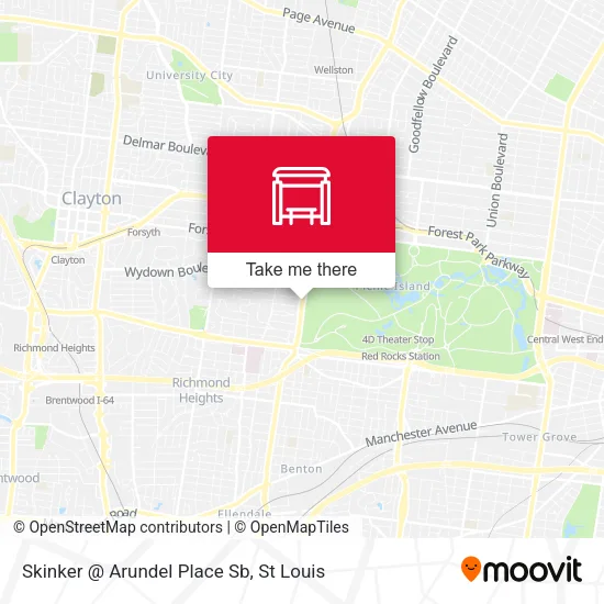 Skinker @ Arundel Place Sb map