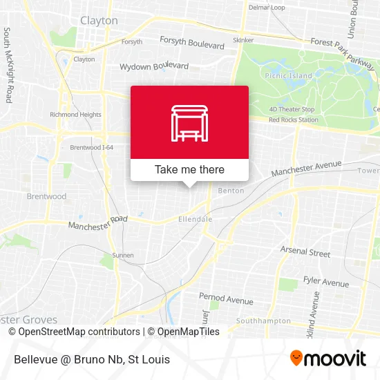 Bellevue @ Bruno Nb map