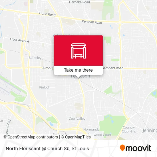 North Florissant @ Church Sb map