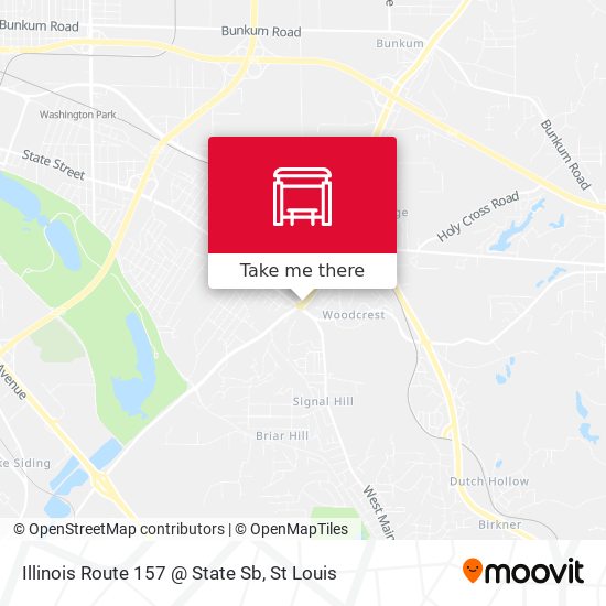 Illinois Route 157 @ State Sb map