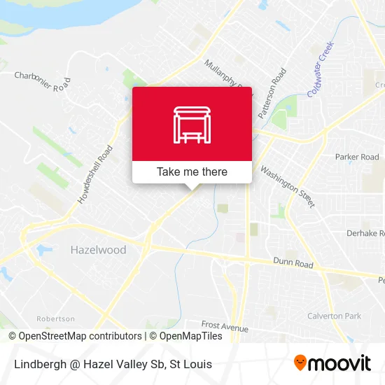 Lindbergh @ Hazel Valley Sb map