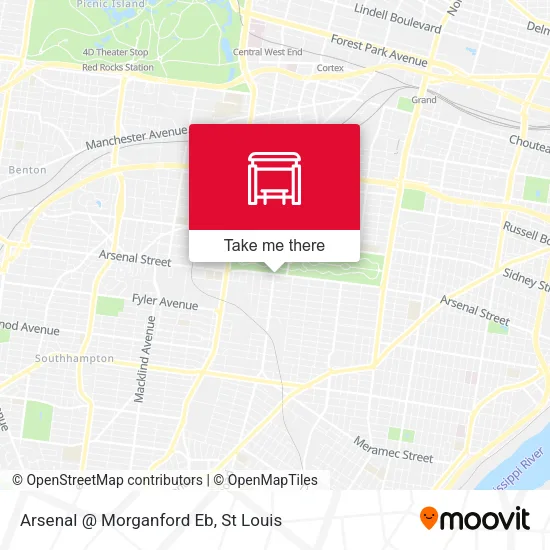 Arsenal @ Morganford Eb map
