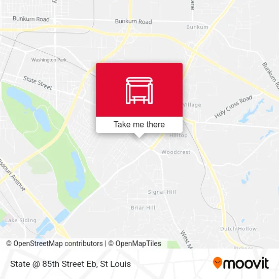 State @ 85th Street Eb map