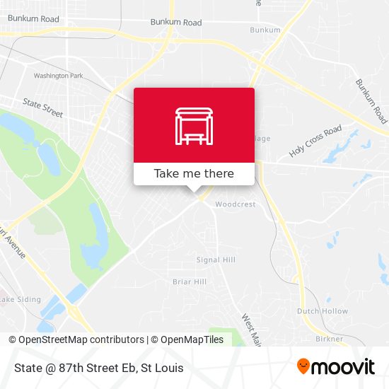 State @ 87th Street Eb map