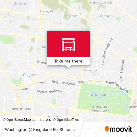 Washington @ Kingsland Eb map