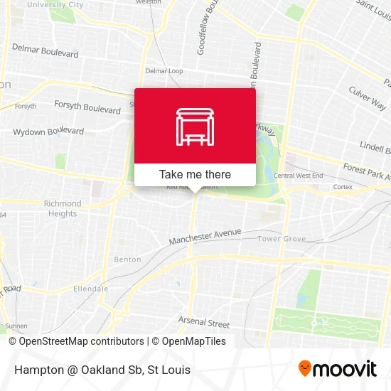 Mapa de Hampton @ Oakland Sb