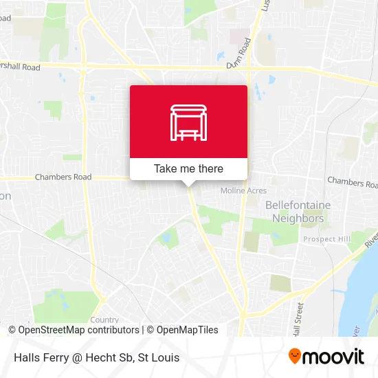 Halls Ferry @ Hecht Sb map