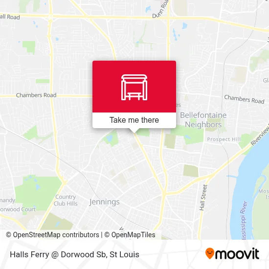 Halls Ferry @ Dorwood Sb map