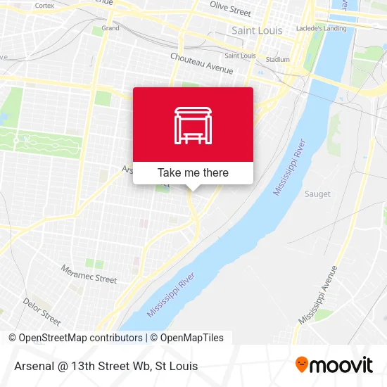 Mapa de Arsenal @ 13th Street Wb