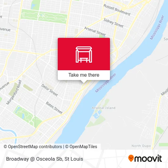 Mapa de Broadway @ Osceola Sb
