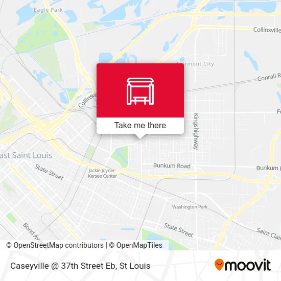 Mapa de Caseyville @ 37th Street Eb