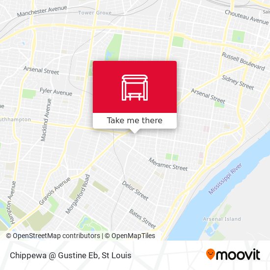 Chippewa @ Gustine Eb map