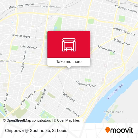 Chippewa @ Gustine Eb map