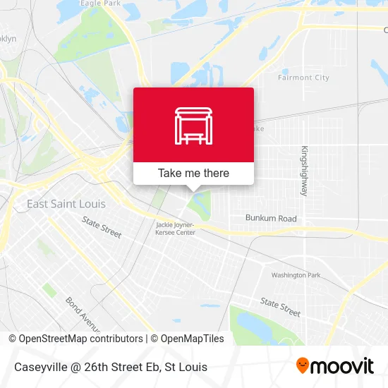 Caseyville @ 26th Street Eb map