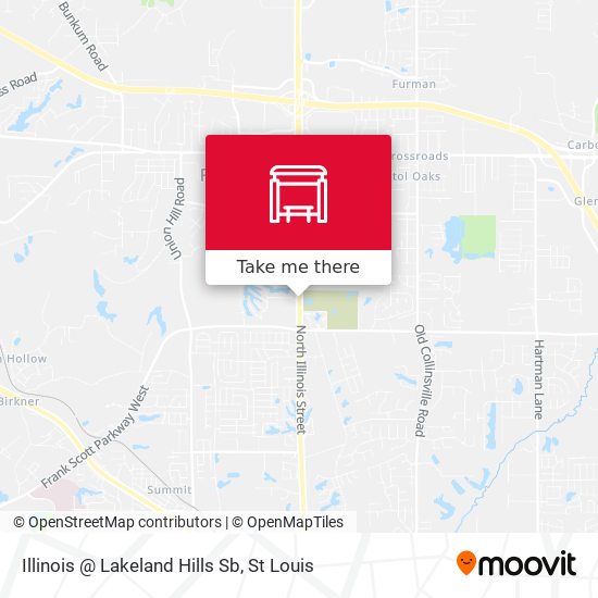 Illinois @ Lakeland Hills Sb map
