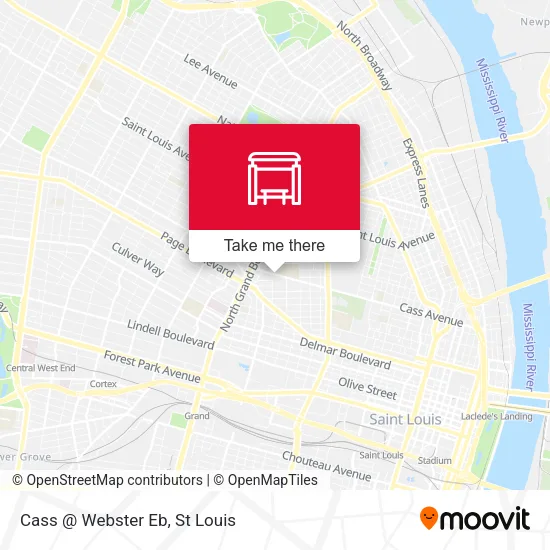 Cass @ Webster Eb map