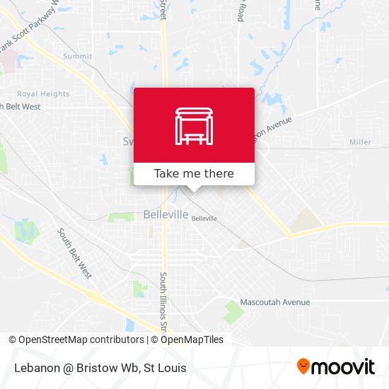 Lebanon @ Bristow Wb map