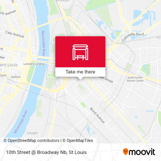 Mapa de 10th Street @ Broadway Nb