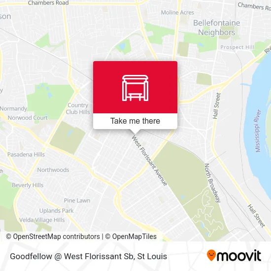 Goodfellow @ West Florissant Sb map