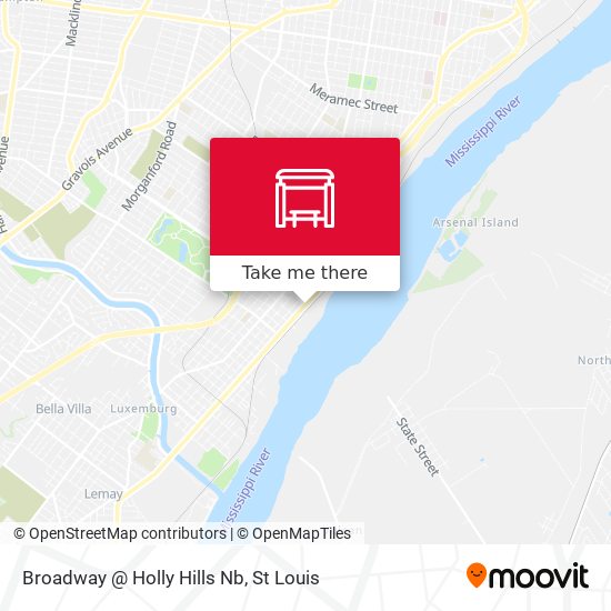 Broadway @ Holly Hills Nb map