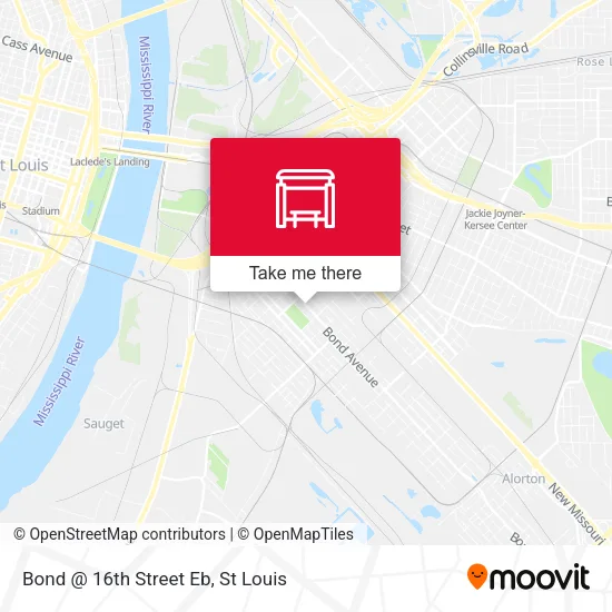 Bond @ 16th Street Eb map