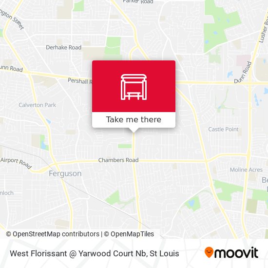 West Florissant @ Yarwood Court Nb map