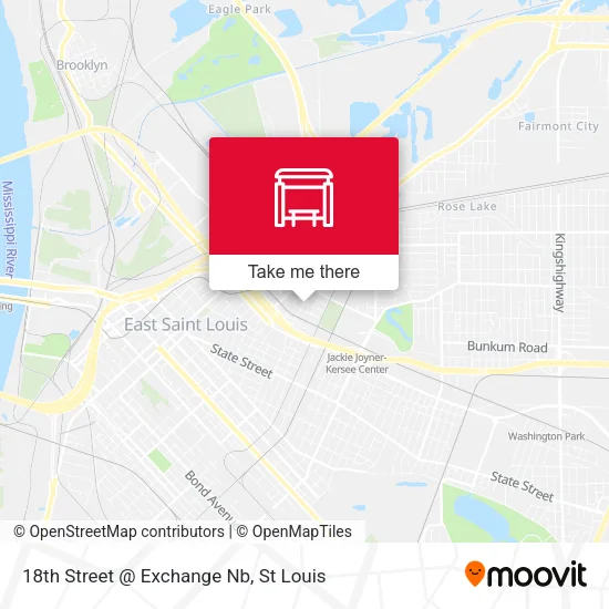 18th Street @ Exchange Nb map