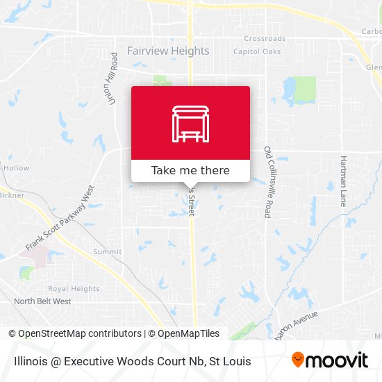 Illinois @ Executive Woods Court Nb map