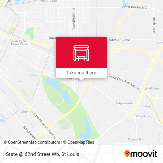 Mapa de State @ 62nd Street Wb