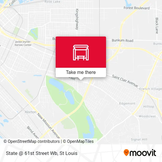 State @ 61st Street Wb map