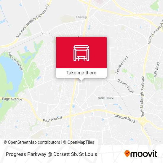 Mapa de Progress Parkway @ Dorsett Sb
