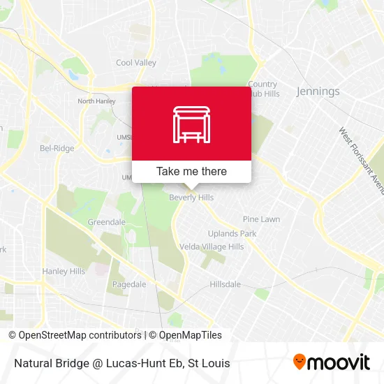 Mapa de Natural Bridge @ Lucas-Hunt Eb