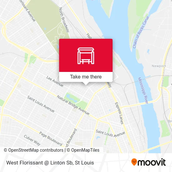 Mapa de West Florissant @ Linton Sb