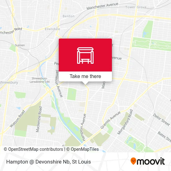 Hampton @ Devonshire Nb map