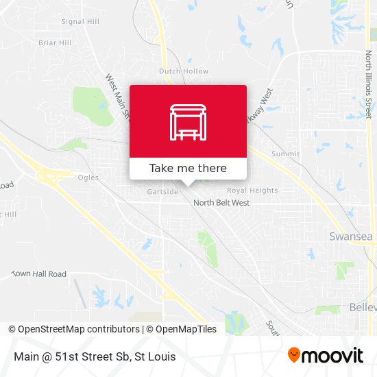 Main @ 51st Street Sb map