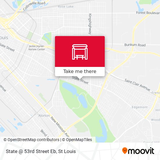 Mapa de State @ 53rd Street Eb