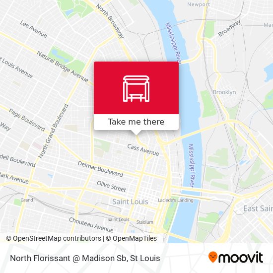 North Florissant @ Madison Sb map