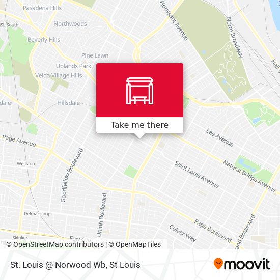 St. Louis @ Norwood Wb map