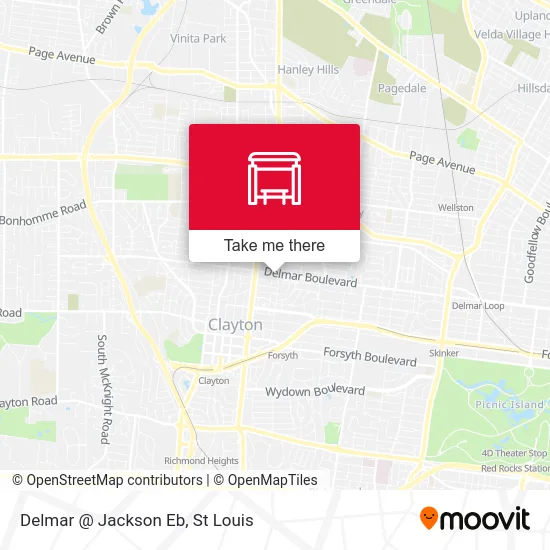 Delmar @ Jackson Eb map