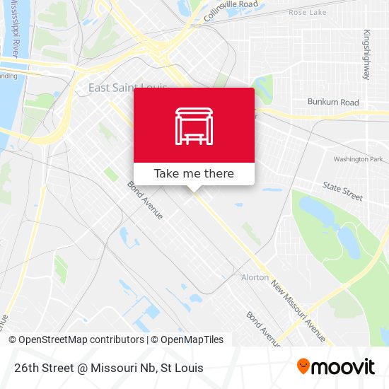 Mapa de 26th Street @ Missouri Nb